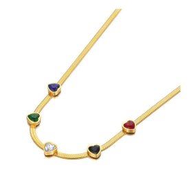 Anna K Jewelry - Halsband Hearts Guld