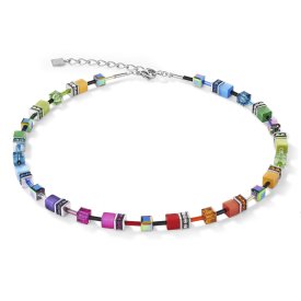 Coeur De Lion - Halsband Geocube Iconic Rainbow Stål