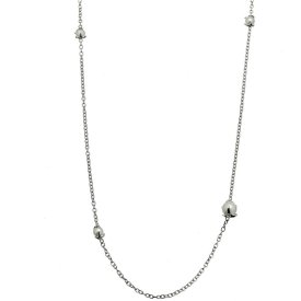 CU Jewellery - Halsband Pearl Long Chain Silver