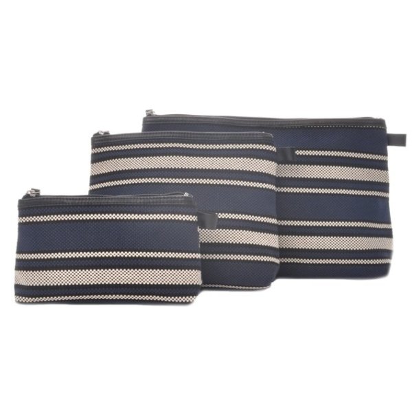 Ceannis - Väska Cosmetic Blue Stripe