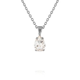 Caroline Svedbom - Halsband Petite Drop Rhodium Crystal