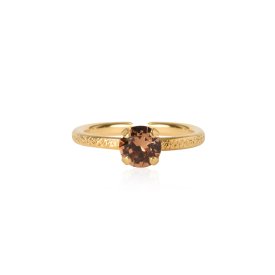 Caroline Svedbom - Ring Natti Guld Light Smoked Topaz