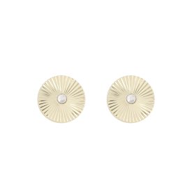 Snö of Sweden Örhängen Rule Circle Studs Guld