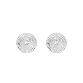 Snö of Sweden Örhängen Rule Circle Studs Silver