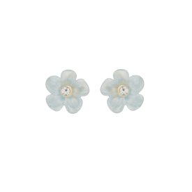 Snö of Sweden Örhängen Florette Blå Studs