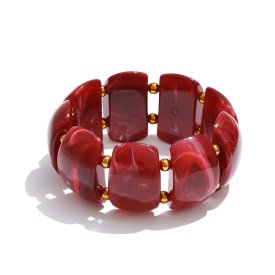 Anna K Jewelry - Armband Resin Mila Cerise