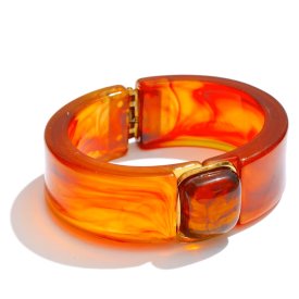 Anna K Jewelry - Armband Resin Monaco Bärnsten