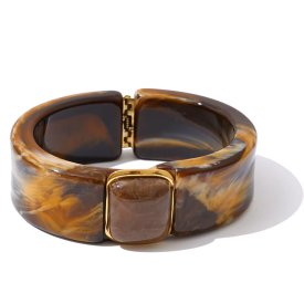Anna K Jewelry - Armband Resin Monaco Brun