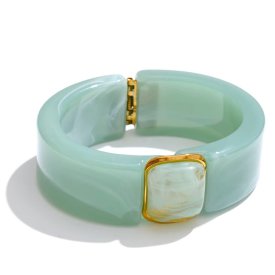 Anna K Jewelry - Armband Resin Monaco Ljusgrön