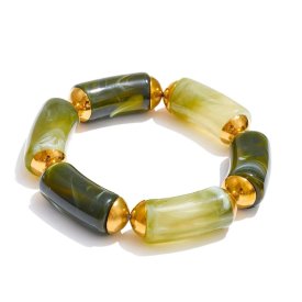 Anna K Jewelry - Armband Resin Soft Grön