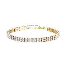 Anna K Jewelry - Armband Tennis Dbl Guld Klar