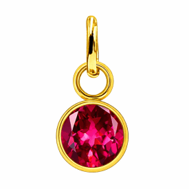 Anna K Jewelry - Berlock Månadssten Juli Guld