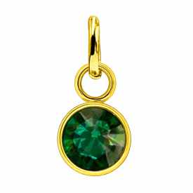 Anna K Jewelry - Berlock Månadssten Maj Guld