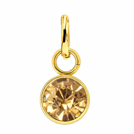 Anna K Jewelry - Berlock Månadssten November Guld