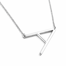 Anna K Jewelry - Halsband Bokstav A Stål