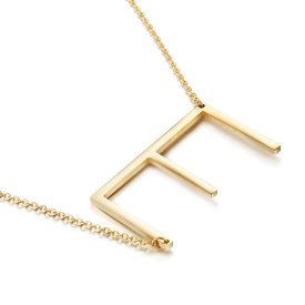 Anna K Jewelry - Halsband Bokstav E Guld