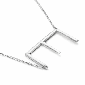 Anna K Jewelry - Halsband Bokstav E Stål