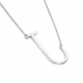 Anna K Jewelry - Halsband Bokstav J Stål