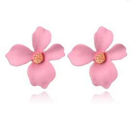 Anna K Jewelry - Örhängen Blomma Rosa