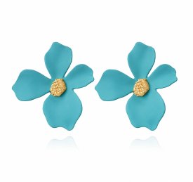 Anna K Jewelry - Örhängen Blomma Turkose