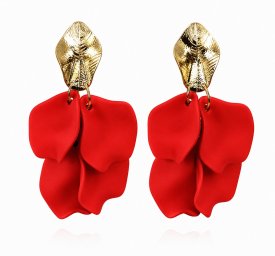 Anna K Jewelry - Örhängen Petalia Röd