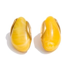 Anna K Jewelry - Örhängen Resin Sunset Gul