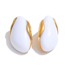 Anna K Jewelry - Örhängen Resin Sunset Vit