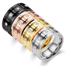 Anna K Jewelry - Ring Ten Diamonds Guld