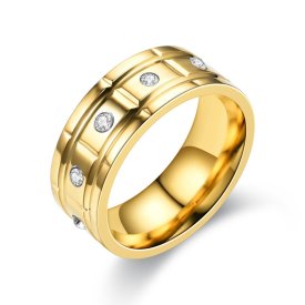 Anna K Jewelry - Ring Ten Diamonds Guld