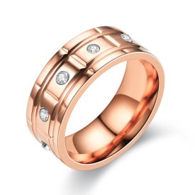 Anna K Jewelry - Ring Ten Diamonds Rosé