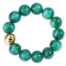 Armband Resin Glitter Glow Green