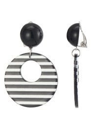 Belle Miss Paris - Clipsörhängen Florencia Linjer Svart