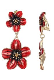 Belle Miss Paris - Clipsörhängen Nona Röd