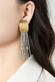 Belle Miss Paris - Clipsörhängen Zaytouna Grå