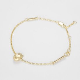 Björg Jewellery - Armband Anatomiskt Hjärta Guld