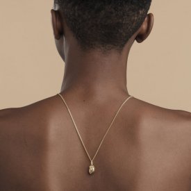 Björg Jewellery - Halsband Anatomiskt Hjärta Iconic Medium Guld