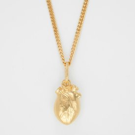 Björg Jewellery - Halsband Anatomiskt Hjärta Iconic Medium Guld