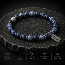 Eron - Armband Anders Elastic Blue Point