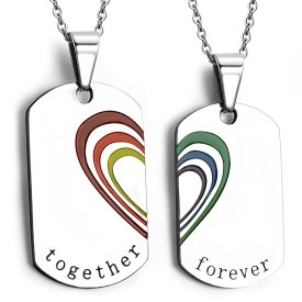Love Words Jewellery - Parsmycken Halsband 2st Together Forever