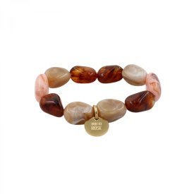 Bud To Rose - Armband Resin Prisma Rosa