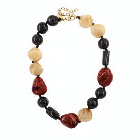 Bud To Rose - Halsband Resin Molto Red Mix