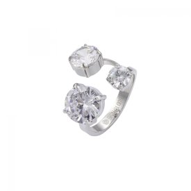 Bud To Rose - Ring Brea All Crystal stål