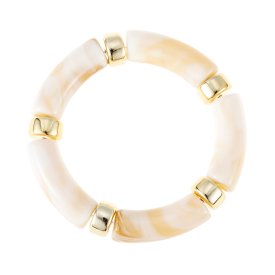 By Jolima - Armband Resin Elastic Marble