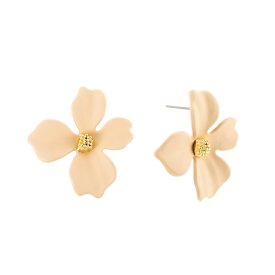By Jolima - Örhängen Lilly Flower Beige