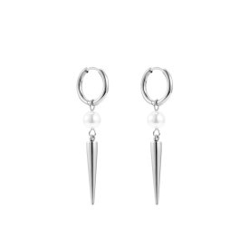 By Jolima - Örhängen Peak Pearl Stål