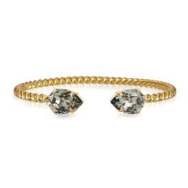 Caroline Svedbom - Armband Mini Drop Guld Black Diamond