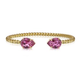 Caroline Svedbom - Armband Mini Drop Guld Dark Rose