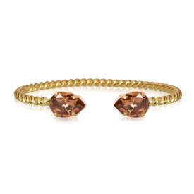 Caroline Svedbom - Armband Mini Drop Light Smoked Topaz Guld