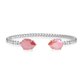Caroline Svedbom - Armband Mini Drop Rhodium Light Coral