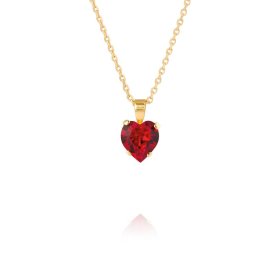 Caroline Svedbom - Halsband Heart Guld Light Siam